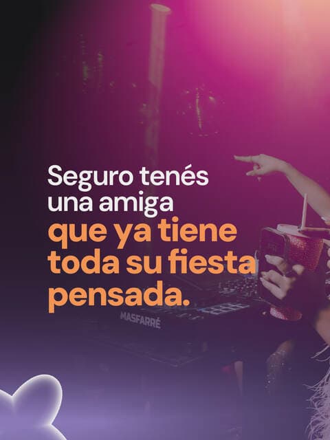 Historia de Instagram: Seguro tenés una amiga que ya tiene toda su fiesta pensada.